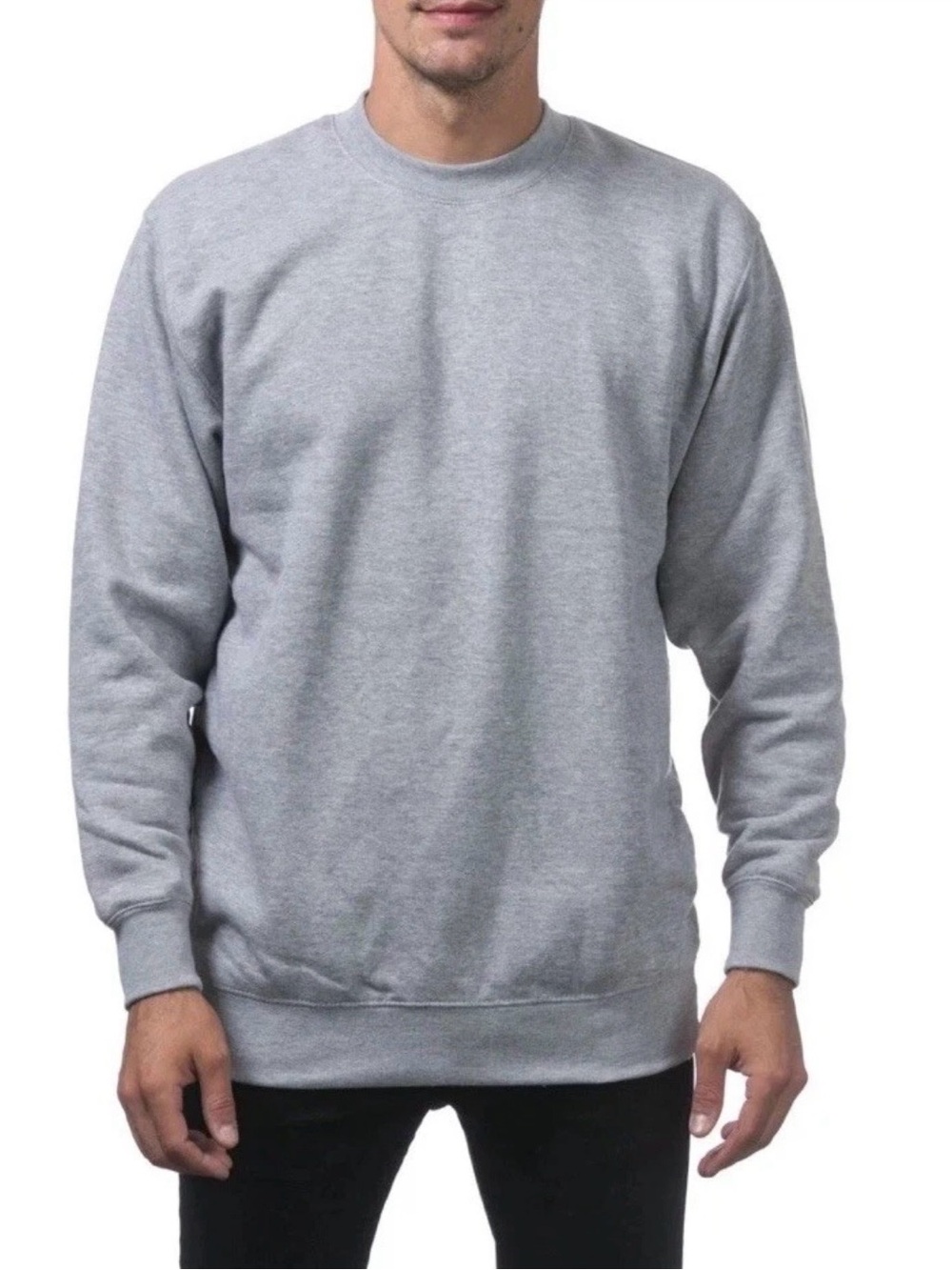 Men's Pro Club Crewneck Sweatshirt - Heather Gray